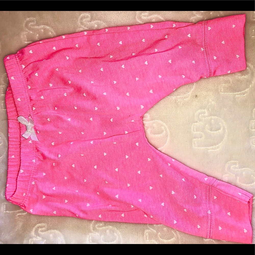 Pink Cotton Knit Pants
